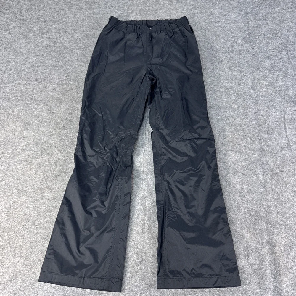 Columbia Pants Mens Small Black Omni-Tech Waterproof Nylon Rain Outdoor Hiking